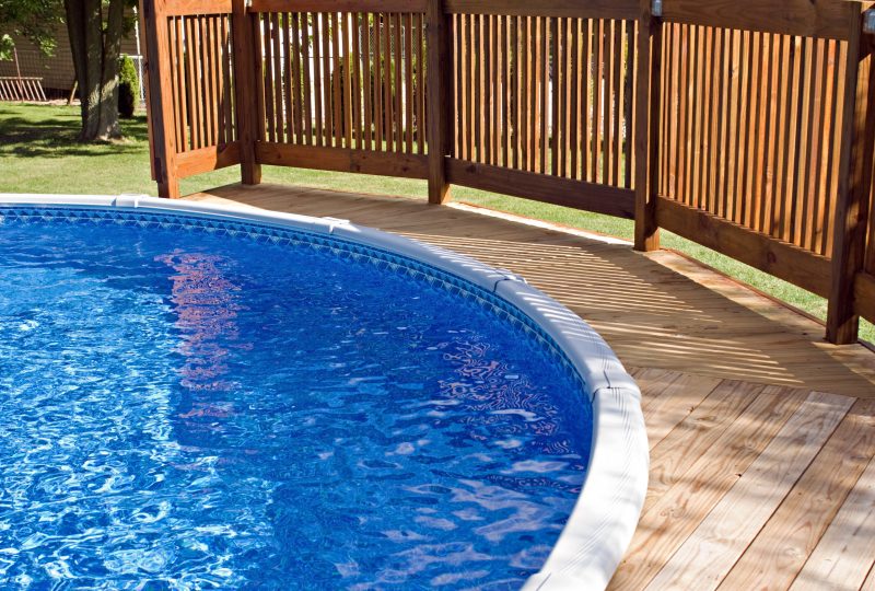 Pool Deck with Railing